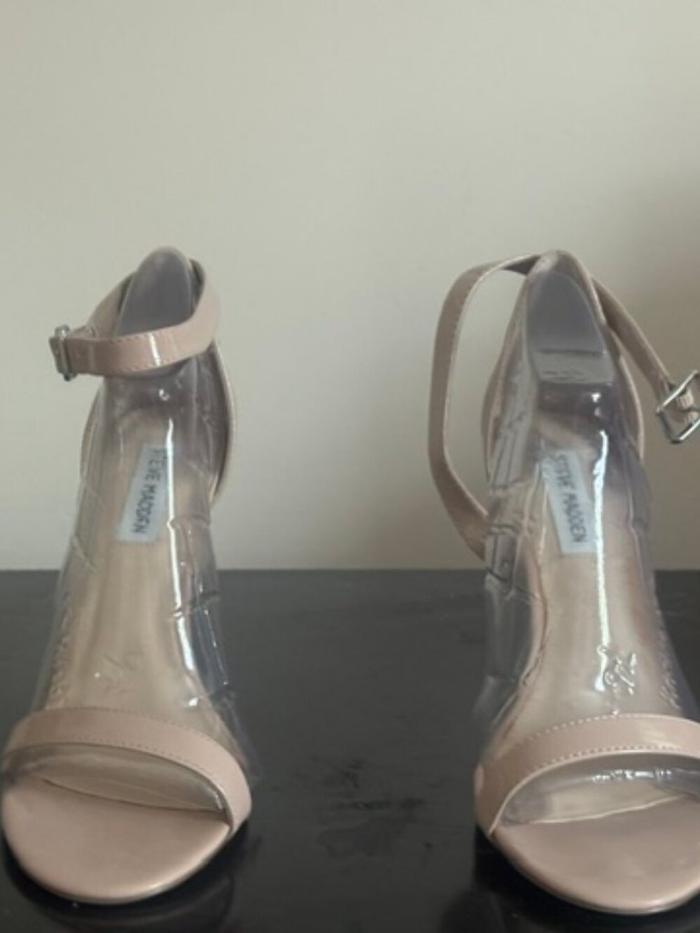 Steve Madden Nude Ankle Strap Stiletto Heels | Size 10 | Original Box
